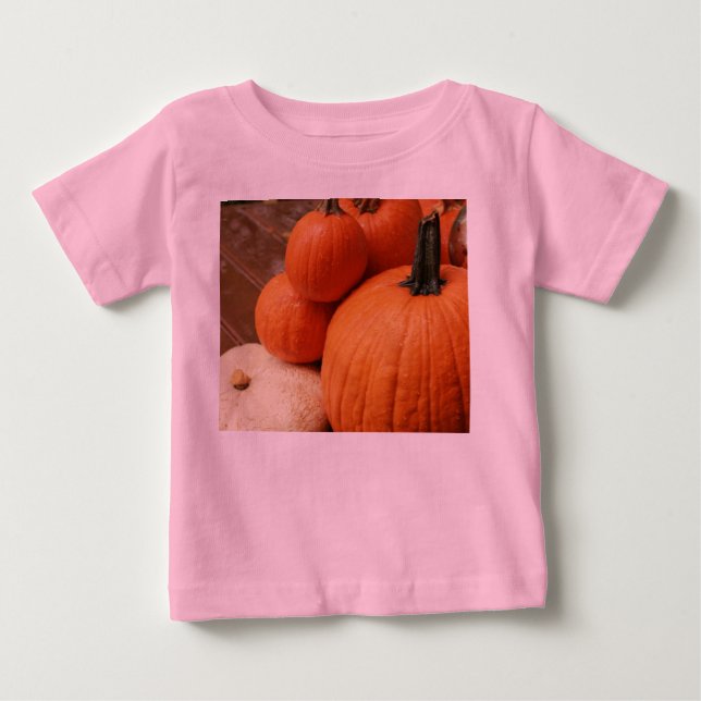 T-shirt Pour Bébé citrouilles pour Halloween sur le pont (Devant)