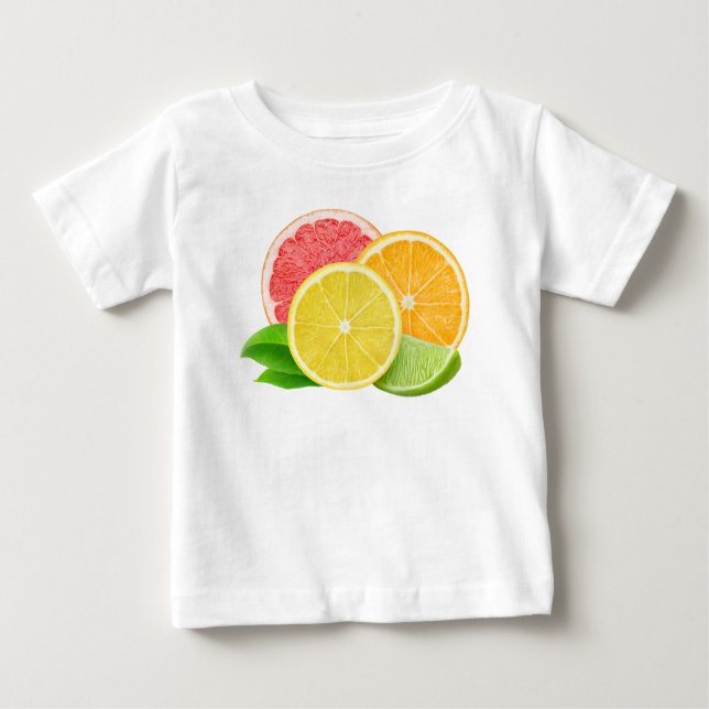 T-shirt Pour Bébé Citrus fruits (Devant)