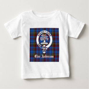 T-shirt Pour Bébé Clan écossais Anderson Crest & Tartan