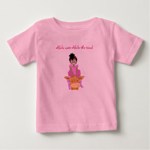 T-shirt Pour Bébé ClaraBelle 3-Snap Creeper bleu avec Tutu PINK