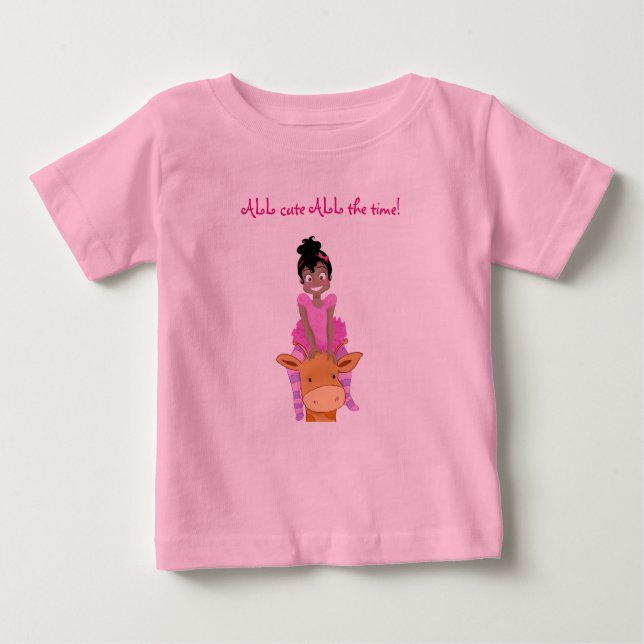 T-shirt Pour Bébé ClaraBelle 3-Snap Creeper bleu avec Tutu PINK (Devant)