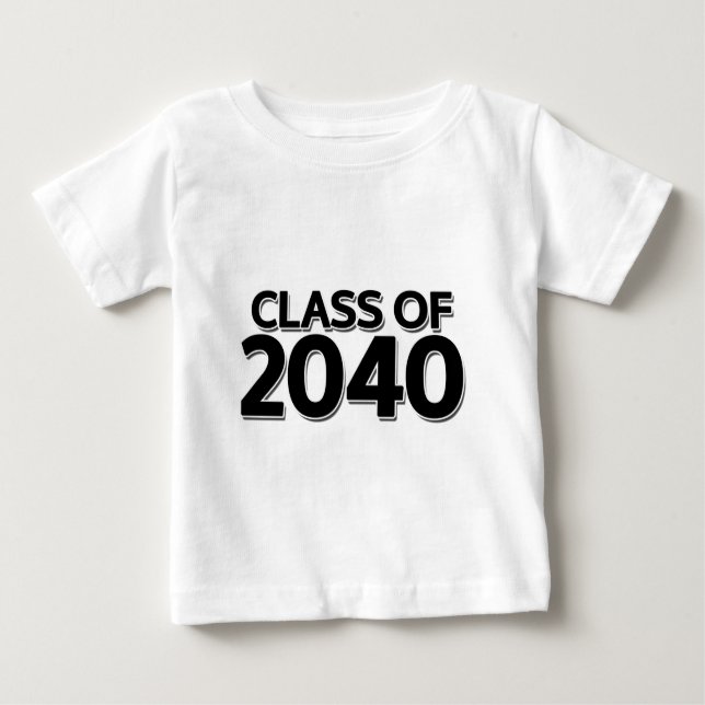 T-shirt Pour Bébé Classe 2040 (Devant)