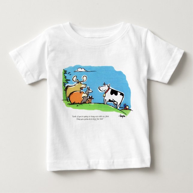 T-shirt Pour Bébé Clic animal (Devant)