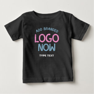 T-SHIRT POUR BÉBÉ CLIENT SIMPLE CONTEMPORAIN PROPRE NOIR MODE