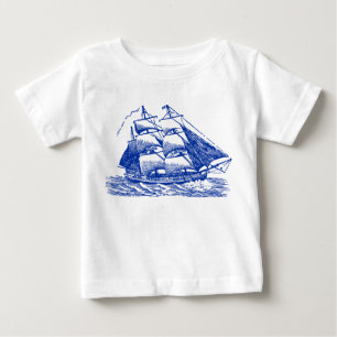 T-shirt Pour Bébé Clipper - bleu marine