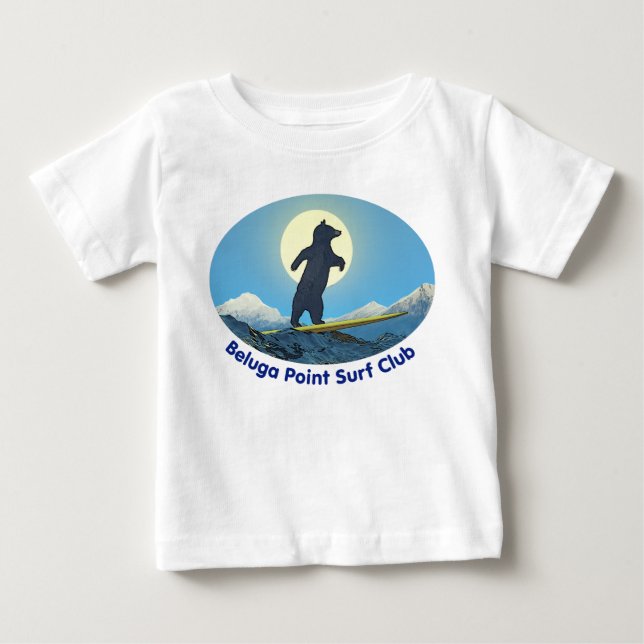 T-shirt Pour Bébé Club de Surf Beluga Point (Devant)