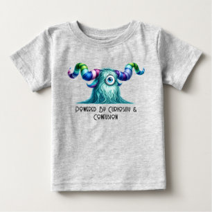 T-shirt Pour Bébé Clyde – Le Monstre Curieux aux Grands Yeux