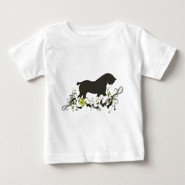 T-shirt Pour Bébé Clydesdale (Devant)
