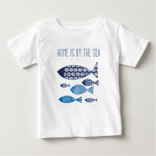 T-shirt Pour Bébé Coastal   Home is By the Sea