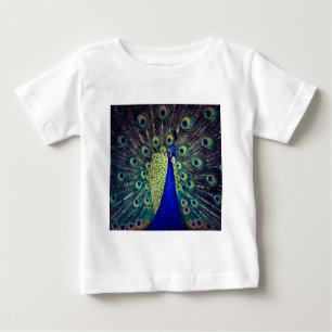 T-shirt Pour Bébé Cobalt Blue Peacock