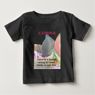 T-shirt Pour Bébé Cobra dans le panier Imprimer