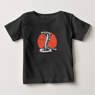 T-shirt Pour Bébé Cobra Ouverture de la Capote, Serpent Attaquant