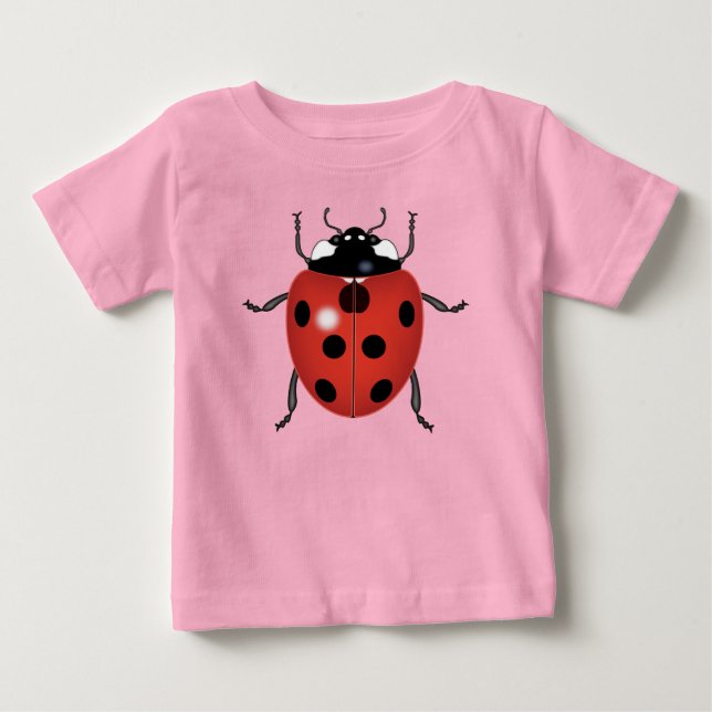 T-SHIRT POUR BÉBÉ COCCINELLE (Devant)