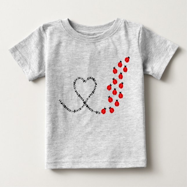 T-shirt Pour Bébé Coccinelle  (Devant)