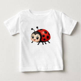T-shirt Pour Bébé Coccinelle de dessin animé mignonne - Illustration