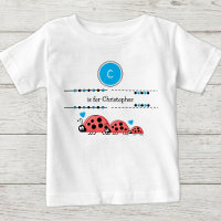 Coccinelles ajoutez nom noir et bleu