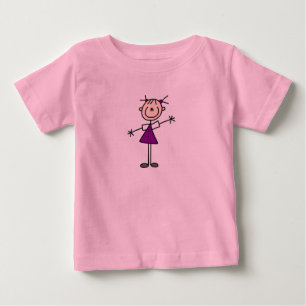 T-shirt Pour Bébé Coche Figure Girl Chemise