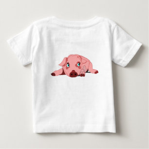 T-shirt Pour Bébé Cochon rose Funny T-shirt bébé