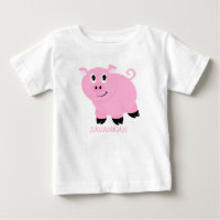 Cochons roses mignons personnalisés pour filles