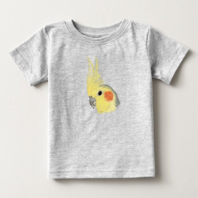 T-shirt Pour Bébé Cockatiel (Devant)