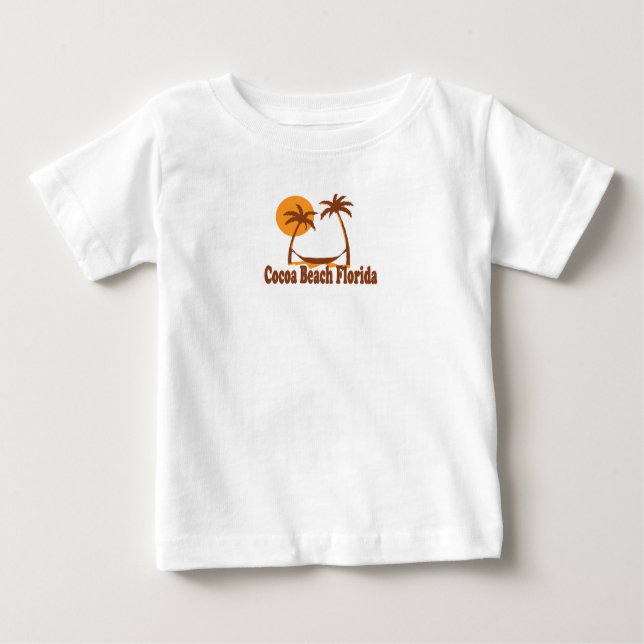 T-shirt Pour Bébé Cocoa Beach - Beach Design. (Devant)