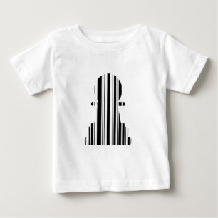 T-shirt Pour Bébé CODE BARRE DE PAWN Chess Piece Motif Design