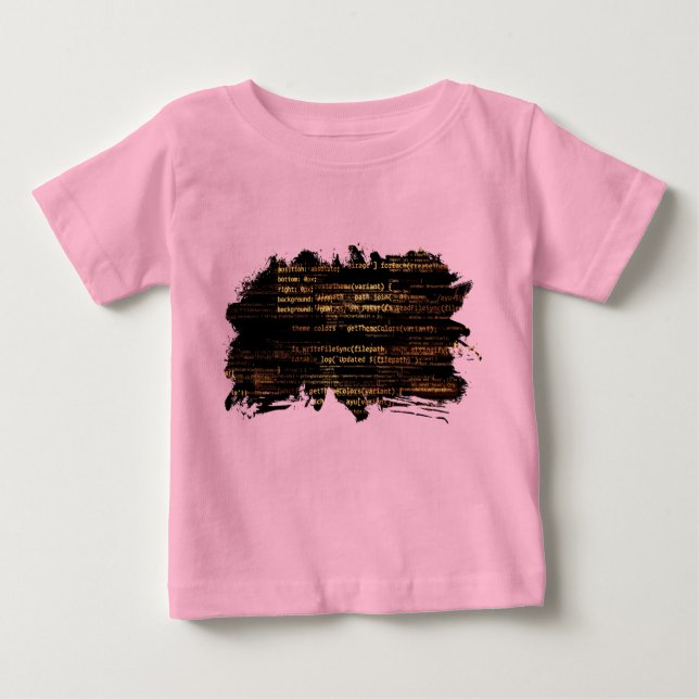 T-shirt Pour Bébé Code ordinateur (Devant)