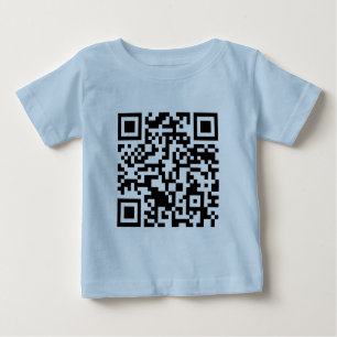 T-shirt Pour Bébé Code Rickrolled du petit pain QR de Rick