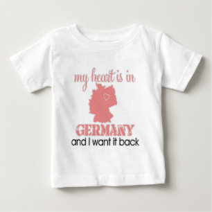 T-shirt Pour Bébé Coeur Allemagne