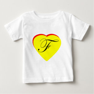 T-shirt Pour Bébé Coeur Jaune Rouge F Faire-part de mariage Le MUSÉE