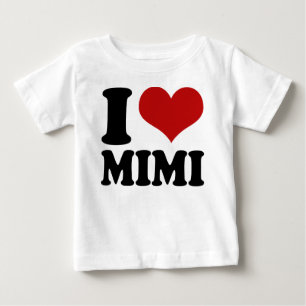 T-shirt Pour Bébé Coeur mignon Mimi d'I