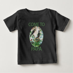 T-shirt Pour Bébé Coeurs affamés : Papa's got food !