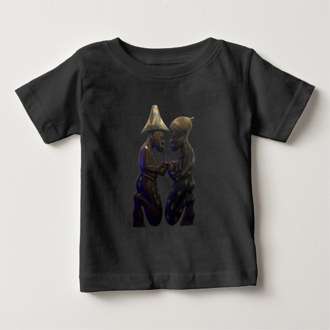 T-shirt Pour Bébé Coeurs Africains : Un Beau Moment (Devant)