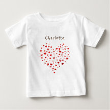 Coeurs d'aquarelle rouge mignonnes avec nom