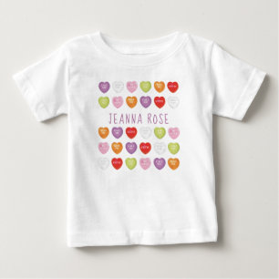 T-shirt Pour Bébé Coeurs de conversation Baby-T-shirt personnalisé