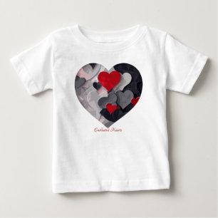 T-shirt Pour Bébé Coeurs enchantés