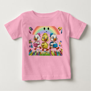 T-shirt Pour Bébé "Coin-coin pour la maternelle !" – Joli canard ren