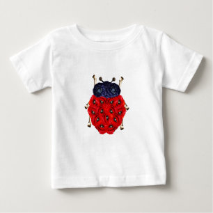 T-shirt Pour Bébé Coléoptère Fleur de Coquelicot Graphique