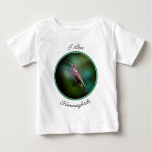 T-shirt Pour Bébé Colibri à gorge rubis - Photo originale