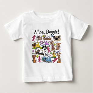 T-shirt Pour Bébé Collage à thème de chien