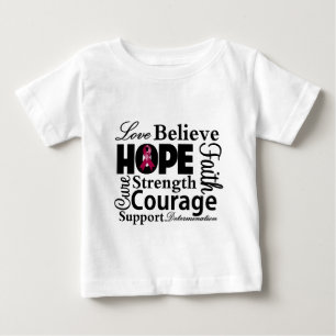 T-shirt Pour Bébé Collage de myélome multiple d'espoir