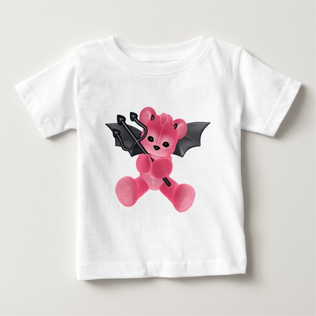 T-shirt Pour Bébé ♥ collectable d'ours de nounours de diable de ♥ (Devant)
