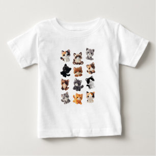 T-shirt Pour Bébé Collection de jouets peluche pour chat