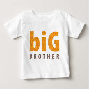 T-shirt Pour Bébé COLLECTION DE SOINS - grand frère {orange}