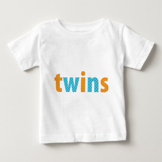 T-shirt Pour Bébé COLLECTION DE VINS - garçons {orange + aqua} (Devant)