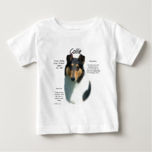 T-shirt Pour Bébé Collie (tri lisse) Conception de l'histoire