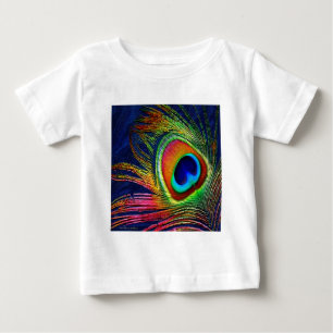 T-shirt Pour Bébé Colorful Peacock Feather