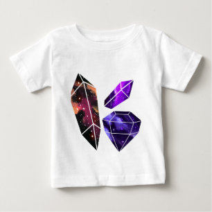 T-shirt Pour Bébé Combinaison de bébé de cristaux de l'espace
