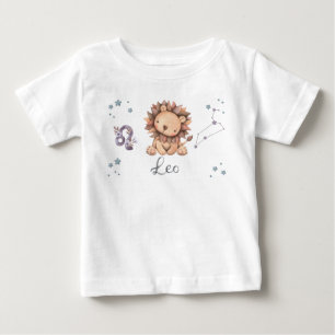 T-shirt Pour Bébé Combinaison et t-shirt bébé Lion du zodiaque