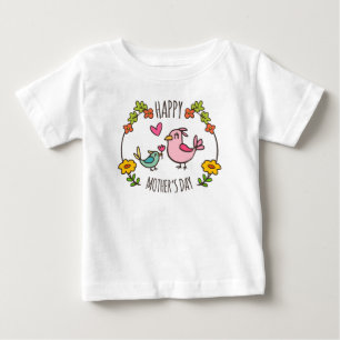 T-shirt Pour Bébé Combinaison heureuse adorable du jour de mère  